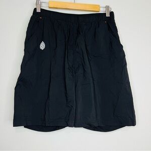 STIO Black Ripstop Trail Lined Running Shorts L